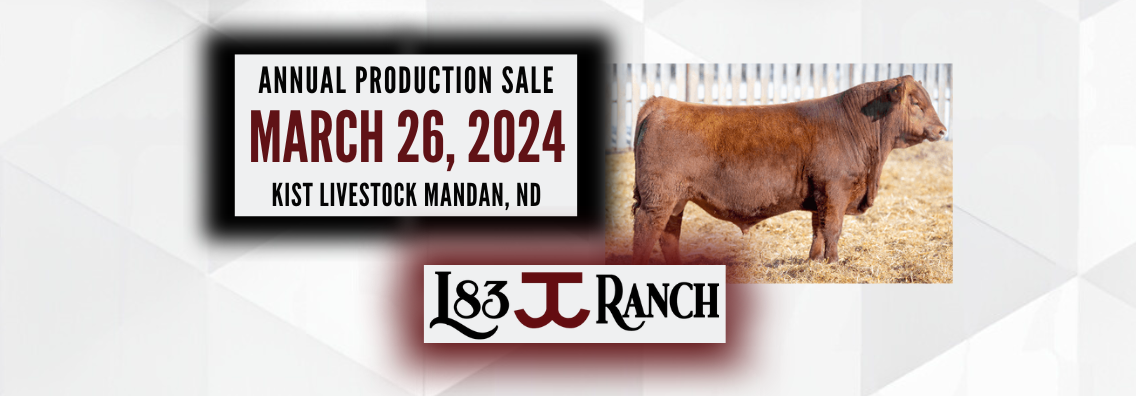 Landing Page (Mobile View) L83 Ranch (Lodoen Cattle Co) Production Bull SaleRanch Channel 2024