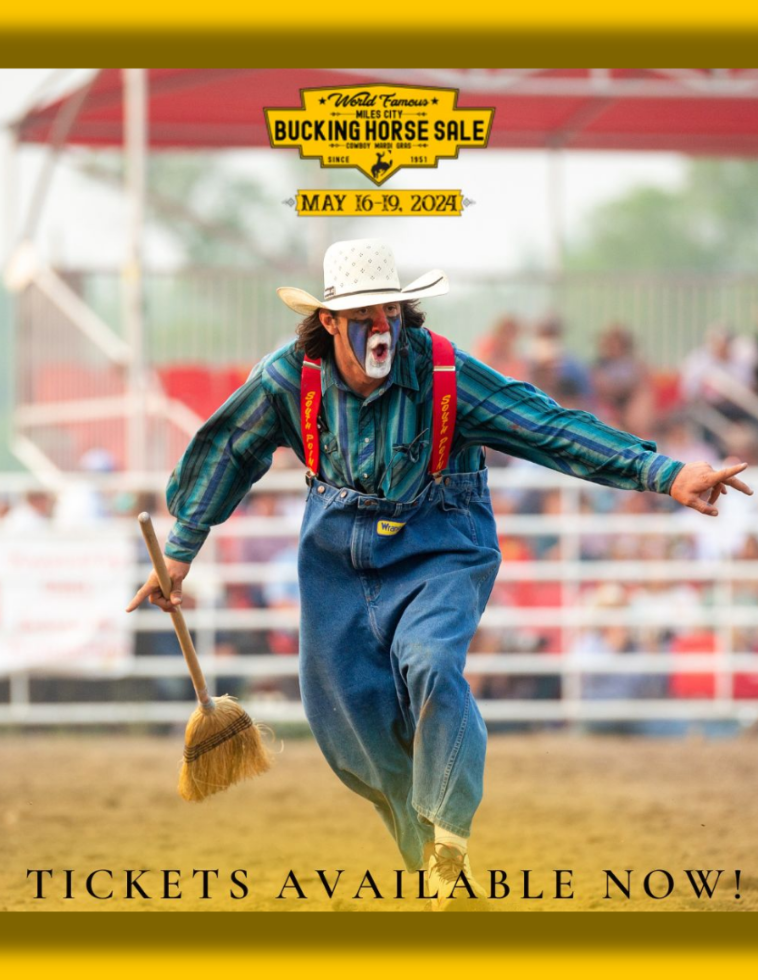 World Famous Miles City Bucking Horse Sale With Rodeo Clown