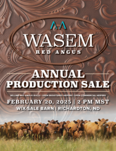 Wasem Red Angus Annual Sale Bull and Heifer 2025 Ranch Channel Feature