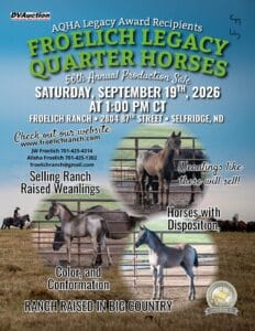 Froelich Quarter Horse Sale 2026 North Dakota Ranch Channel