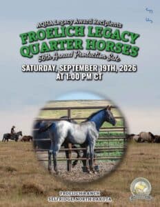 Froelich Quarter Horse Sale 2026 North Dakota Ranch Channel