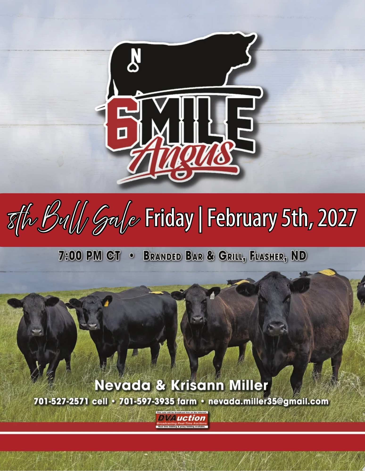 Six Mile Angus Bull Sale Catalog 2027 Nevada Miller North Dakota Ranch Channel