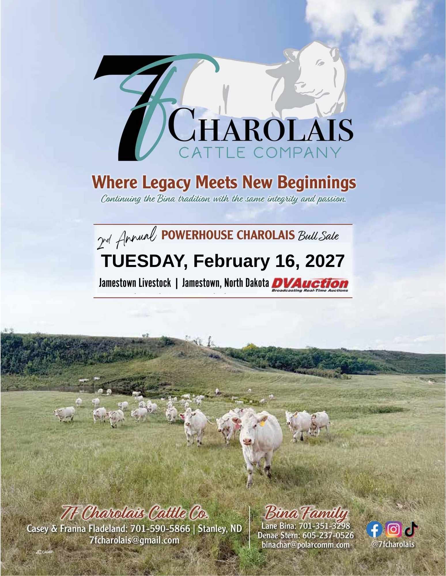 7F Charolais Cattle Company Bull Sale 2027 Ranch Channel Catalog