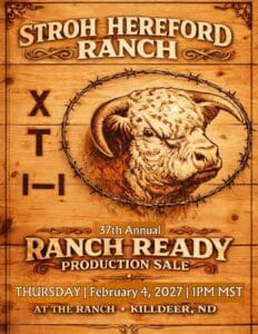 Stroh Hereford Ranch Bull Heifer Sale 2027 Ranch Channel North Dakota